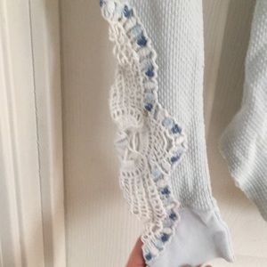 Free People Tops - Free People Baby Blue Synergy Cuff Thermal Free People Tops - Free People Baby Blue Synergy Cuff Thermal